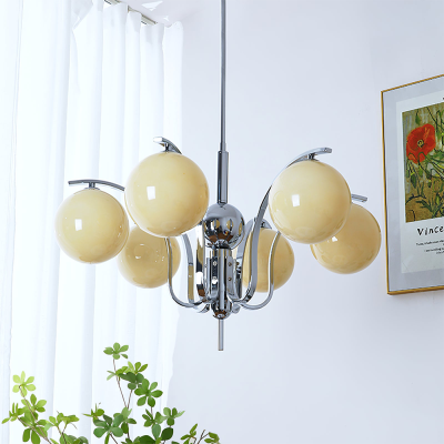 Lustre Bauhaus Vintage en Verre