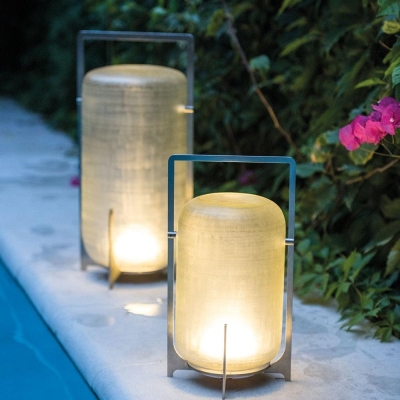 Lampe de table ext&eacute;rieure lanterne rechargeable Twilight