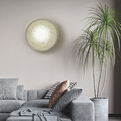 Applique murale tambour en r&eacute;sine moderne