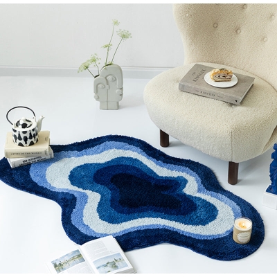 Tapis en forme de nuage, doux et confortable, antid&eacute;rapant