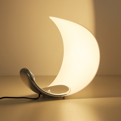 Lampe de table lune LED veilleuse d&eacute;corative