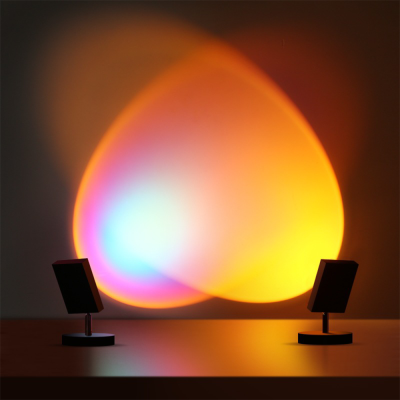 Lampe de table r&eacute;tro coucher de soleil