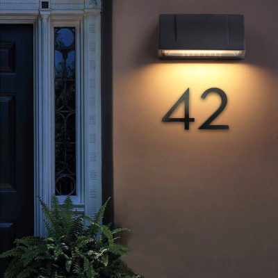 Num&eacute;ros de maison en aluminium simples et modernes de 6 pouces