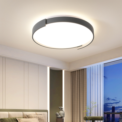 Plafonnier LED rond cr&eacute;atif minimaliste moderne