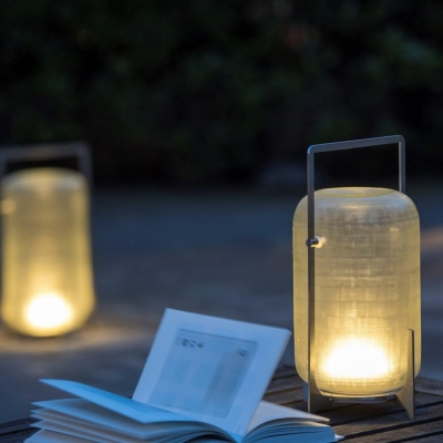 Lampe de table ext&eacute;rieure lanterne rechargeable Twilight