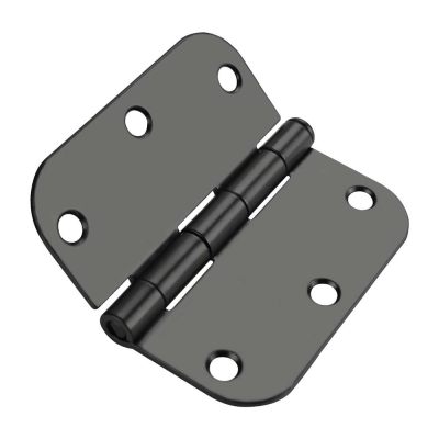 Paquet de 24 charni&egrave;res de porte noires, quincaillerie de porte noire mate de 3,5 pouces