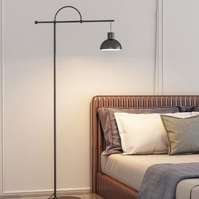 Lampadaire noir &eacute;l&eacute;gant et moderne pour le salon
