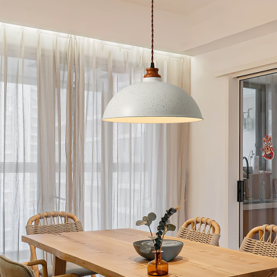 Lampe suspendue semi-boule simple et cr&eacute;ative