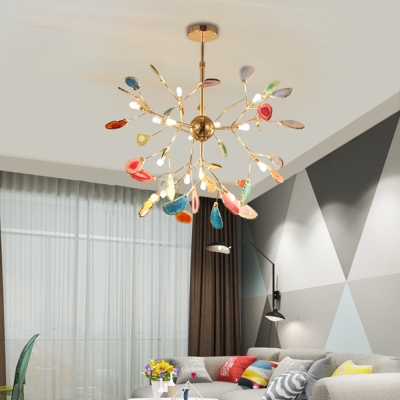 Lustre de luxe color&eacute; nordique moderne, lumi&egrave;re