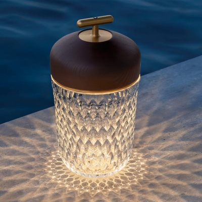 Superbe lampe portative en cristal