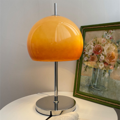 Lampe de table en verre r&eacute;tro en forme de champignon Bauhaus pour salon m&eacute;di&eacute;val