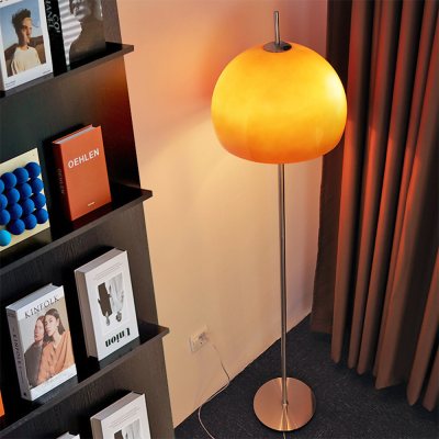 Lampadaire en verre r&eacute;tro en forme de champignon Bauhaus pour salon m&eacute;di&eacute;val