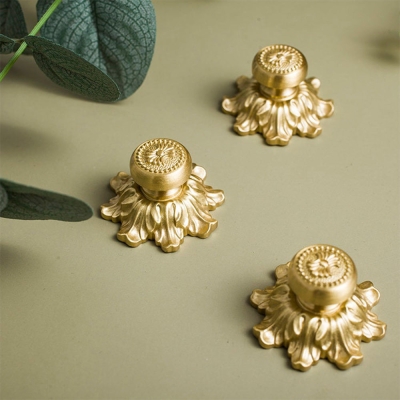 Boutons en laiton modernes Boutons d'armoire en laiton massif pour la cuisine