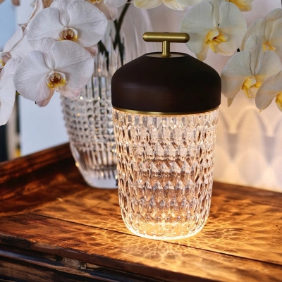 Superbe lampe portative en cristal