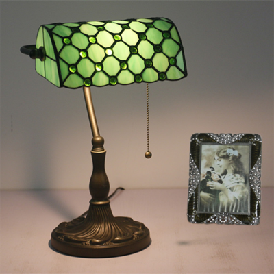 Lampe de table en vitrail Tiffany