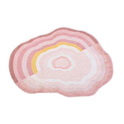 Tapis doux arc-en-ciel nordique pour la maison, tapis de salon &eacute;pais