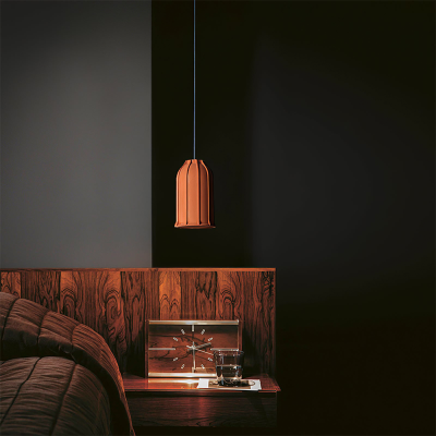 Lampe &agrave; suspension industrielle moderne en ciment