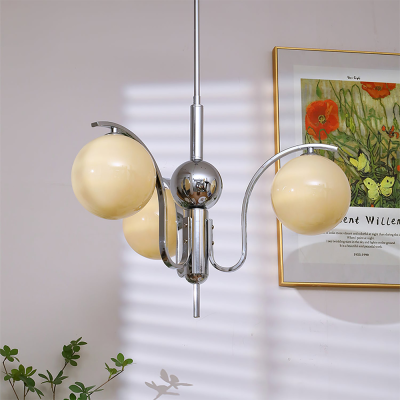 Lustre Bauhaus Vintage en Verre