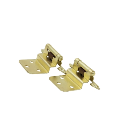 Charni&egrave;res en laiton bross&eacute; &agrave; fermeture automatique pour armoires (5 paires), 38BB