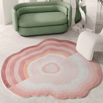 Tapis doux arc-en-ciel nordique pour la maison, tapis de salon &eacute;pais