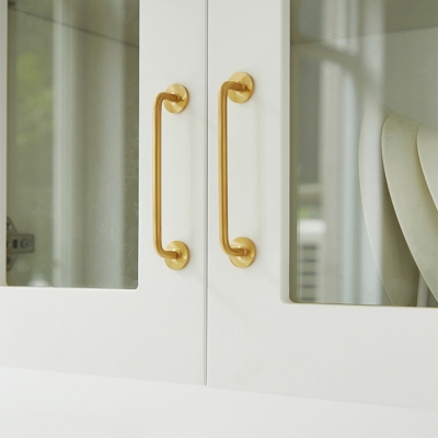 Poign&eacute;es de porte d'armoire en laiton dor&eacute;