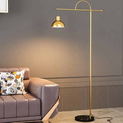 Lampadaire noir &eacute;l&eacute;gant et moderne pour le salon