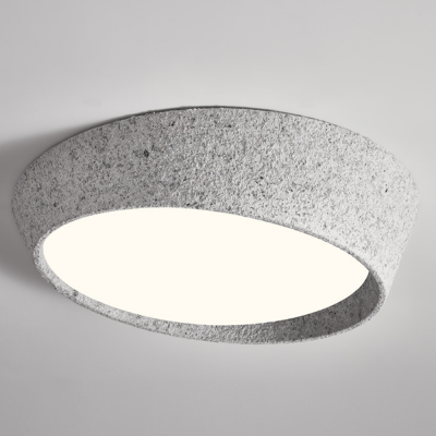 Plafonnier affleurant en forme de demi-lune nordique pour le salon