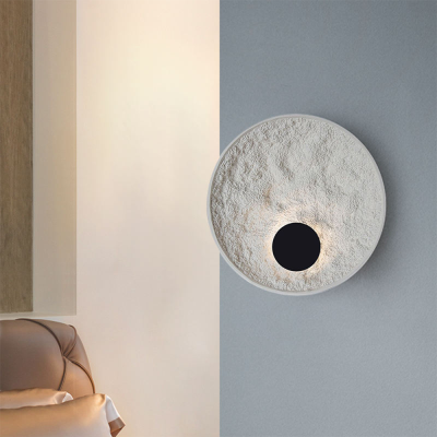 Applique murale ronde en forme de globe de lune pour le salon