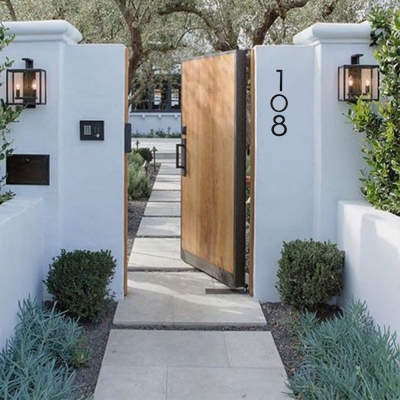 Num&eacute;ros de maison en aluminium simples et modernes de 6 pouces