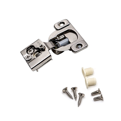 Paquet de 5 charni&egrave;res de porte d'armoire &agrave; fermeture douce pour cuisine, recouvrement de 1/2''