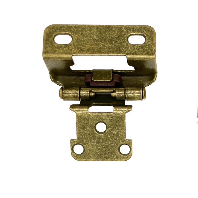 1/2&rdquo; Overlay Partial Self Closing Kitchen Cabinet Hinges Spring Iron Hinge